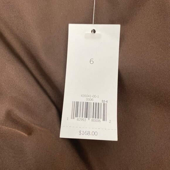 Banana Republic Brown Black Belted A-Line Midi Dress | Size 6 - Picture 10 of 10